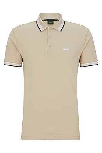 BOSS Paddy Polo, Beige Mediano, XL para Hombre
