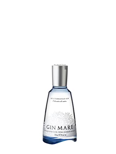 Gin Mare - Ginebra Premium Mediterránea con Botánicos Naturales, Botella de 500 ml