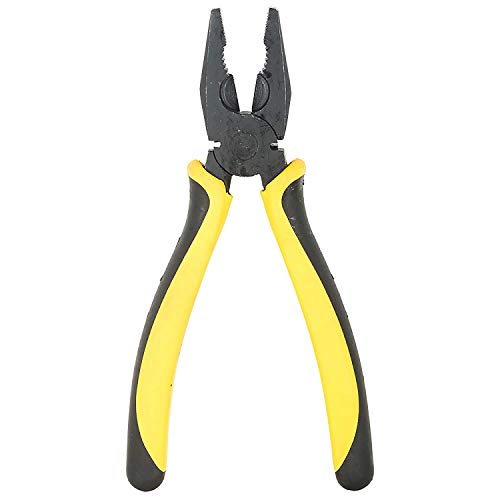 Stanley 70-482 Sturdy Steel Combination 8-Inch Pliers (Yellow and Black)