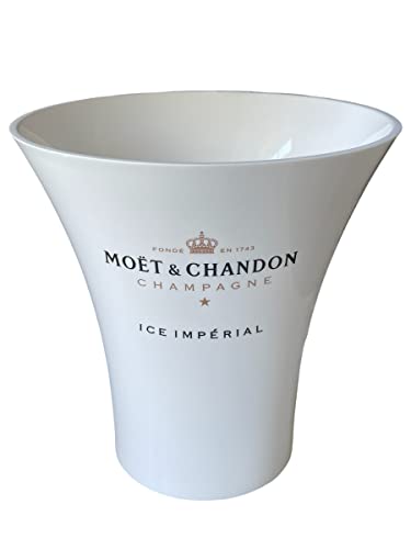 Moët & Chandon Ice Imperial - Enfriador para botellas de champán (0,75 y 1,5 L), color blanco