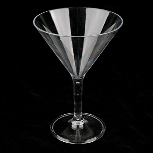 harayaa Moda Clear Martini Cocktail Champagne Glass Goblet 190-300ml Acrílico, 300 ml