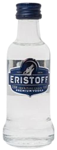 12 × Vodka Eristoff Miniatura (Caja de 12 Botellines de 4 cl)