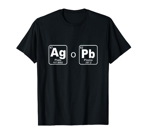 Plata o plomo, un diseño gracioso, para un químico Camiseta