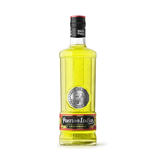 Gin Puerto de Indias - Lemonberry Premium Gin – Ginebra de Limón con toques de Fresa y Mora – 70cl – 37.5% -1 unidad