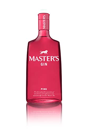 Master's Gin Pink - Ginebra Premium Rosa fresa y frambuesa, botella 700 ml