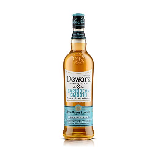 DEWARS whisky 8 años caribbean smooth botella 70 cl