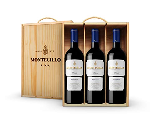 Vino Tinto D.O. Rioja Montecillo Reserva, Estuche de madera de 3 botellas de 75 cl