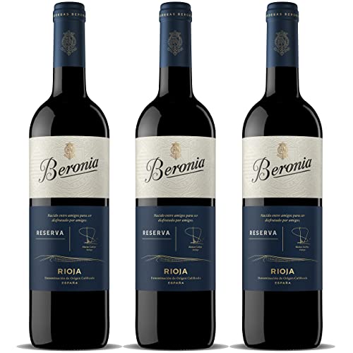 Beronia Reserva - Vino D.O.Ca. Rioja - 3 botellas de 750 ml - Total: 2250 ml