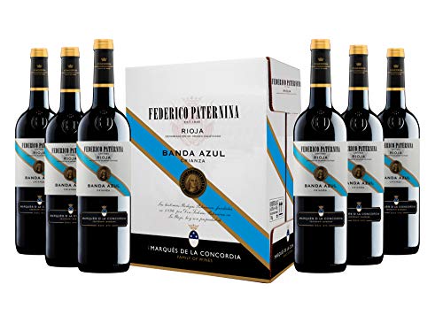 Caja de Paternina Banda Azul Crianza D.O. Rioja Vino tinto - 6 botellas x 750 ml. - 4500 ml
