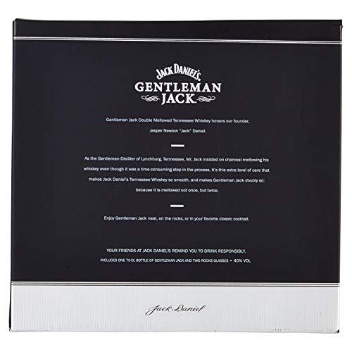 Jack Daniel's Jack Daniel'S Gentleman Jack Tennessee Whiskey 40% Vol. 0,7L In Giftbox With 2 Glasses - 700 ml