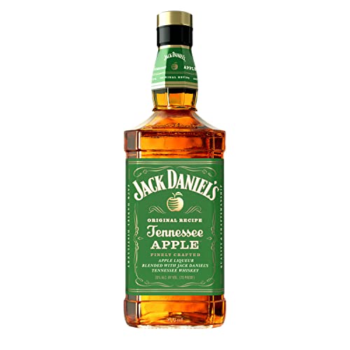 Jack Daniel's Whiskey Tennessee Apple, Combina Whiskey Jack Daniel’s Con Fresco Sabor Manzana Verde, 35% Vol. Alcohol, 700ml