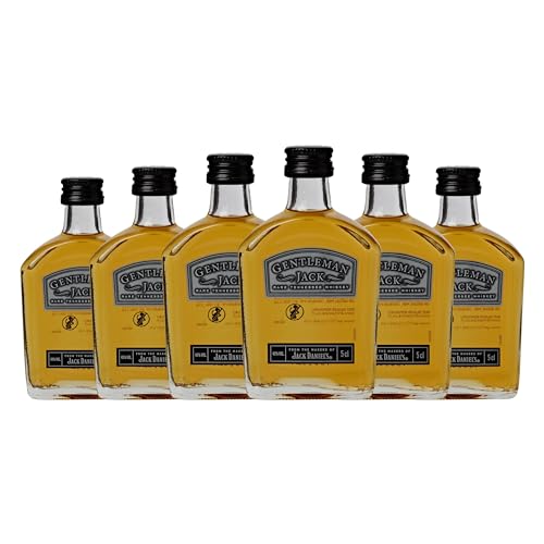 Bourbon Jack Daniel's Gentleman Jack Reserva Botellín Miniatura 5 cl (Caja de 6 Botellín Miniatura de 5 cl)
