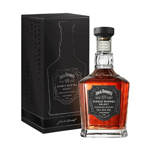 Jack Daniels Single Barrel Select Tennessee Whiskey Con Estuche de cartón Para Poder Regalar, 45% Vol. Alcohol, 700 ml