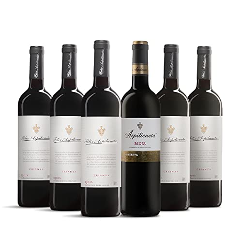 Azpilicueta D.O.Ca Rioja: Félix Azpilicueta Crianza Pack 5 botellas - 750 ml + Azpilicueta Reserva 1 botella - 750 ml