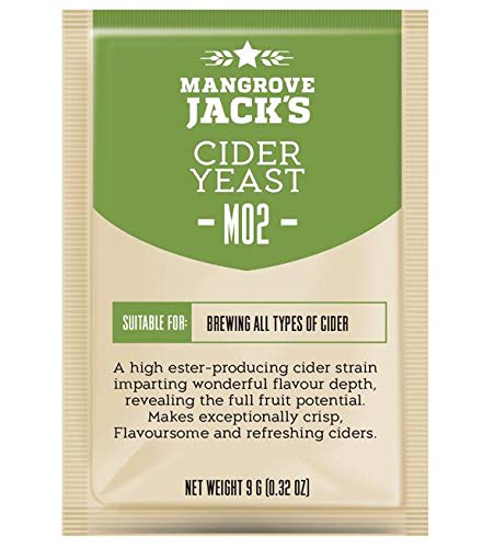 Levadura de sidra 9 g/25 l – Mangrove Jack's M02 – Levadura para hacer vino, sidra – Serie Craft