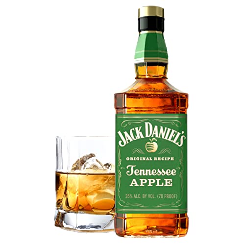 Jack Daniel's Whiskey Tennessee Apple, Combina Whiskey Jack Daniel’s Con Fresco Sabor Manzana Verde, 35% Vol. Alcohol, 700ml