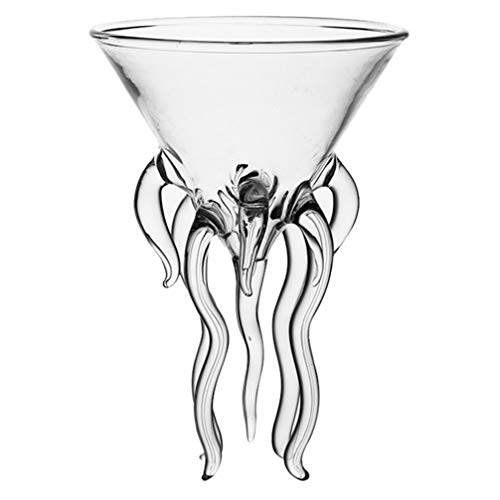 Luxshiny Vasos De Octopus Martini Glass Cocktail Vino Copa de Vino Champagne Coupe de Martini Martini de para KTV Home Bar Club De Vasos Martini