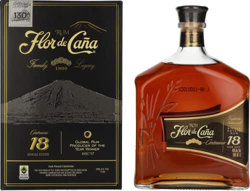 Flor de Cana Centenario Legacy Edition I - Ron en caja de regalo, 1000 ml