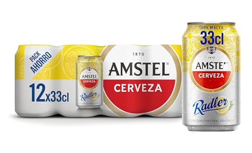 Amstel Radler Cerveza Limón Pack Lata, 12 x 33cl