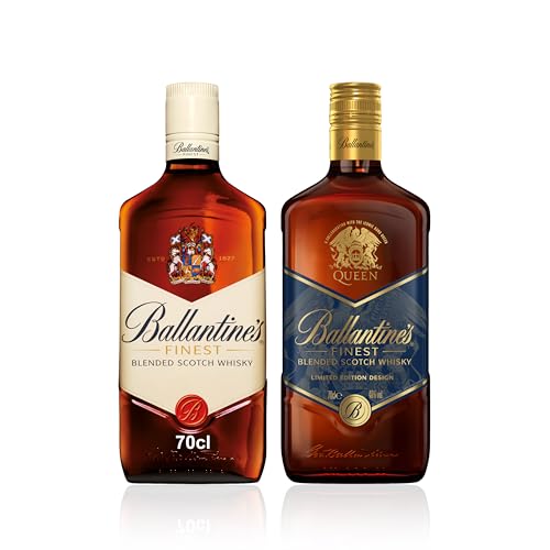 Ballantine's Finest Whisky Escocés de Mezcla, 700 ml + Ballantine's Finest Queen Whisky Escocés de Mezcla, 700 ml