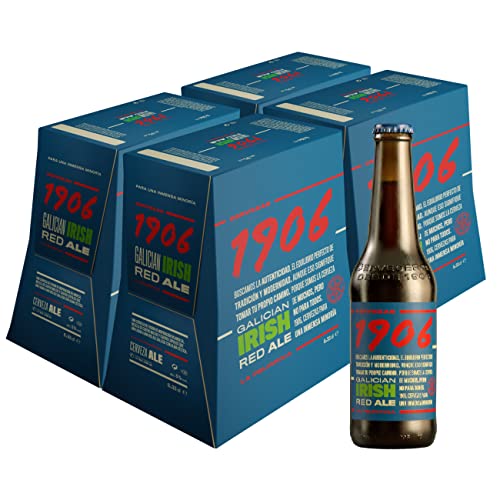 1906 Galician Irish Red Ale Cerveza - Pack de 24 botellas x 330 ml - Total: 7.92 L