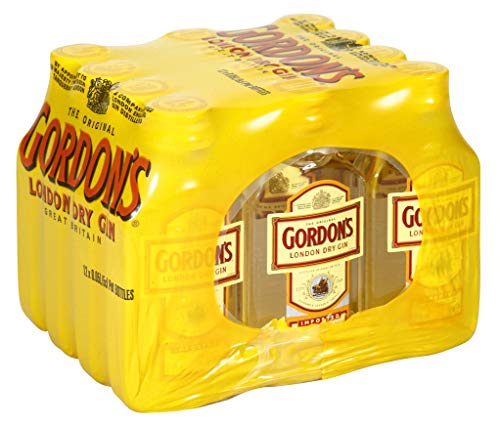 Pack 12 botellitas ginebra Gordon's 50ml Miniatures