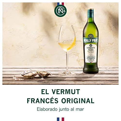 Noilly Prat Original Dry Vermouth, Vermut francés ideal para cócteles con Martini, elaborado con 20 hierbas y especias, como manzanilla, coriandro, naranja y flor de saúco, 18 % vol., 75 cl / 750 ml