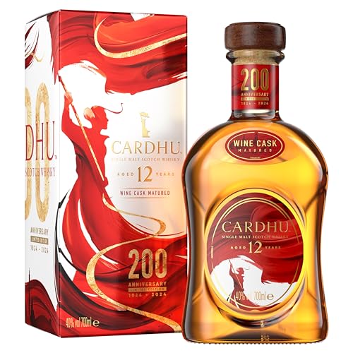 Cardhu 12 Años, Edición Limitada 200 Aniversario, Barrica de Vino, 0.7L